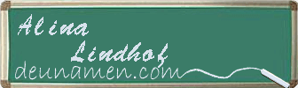 Alina Lindhof Visitenkarte